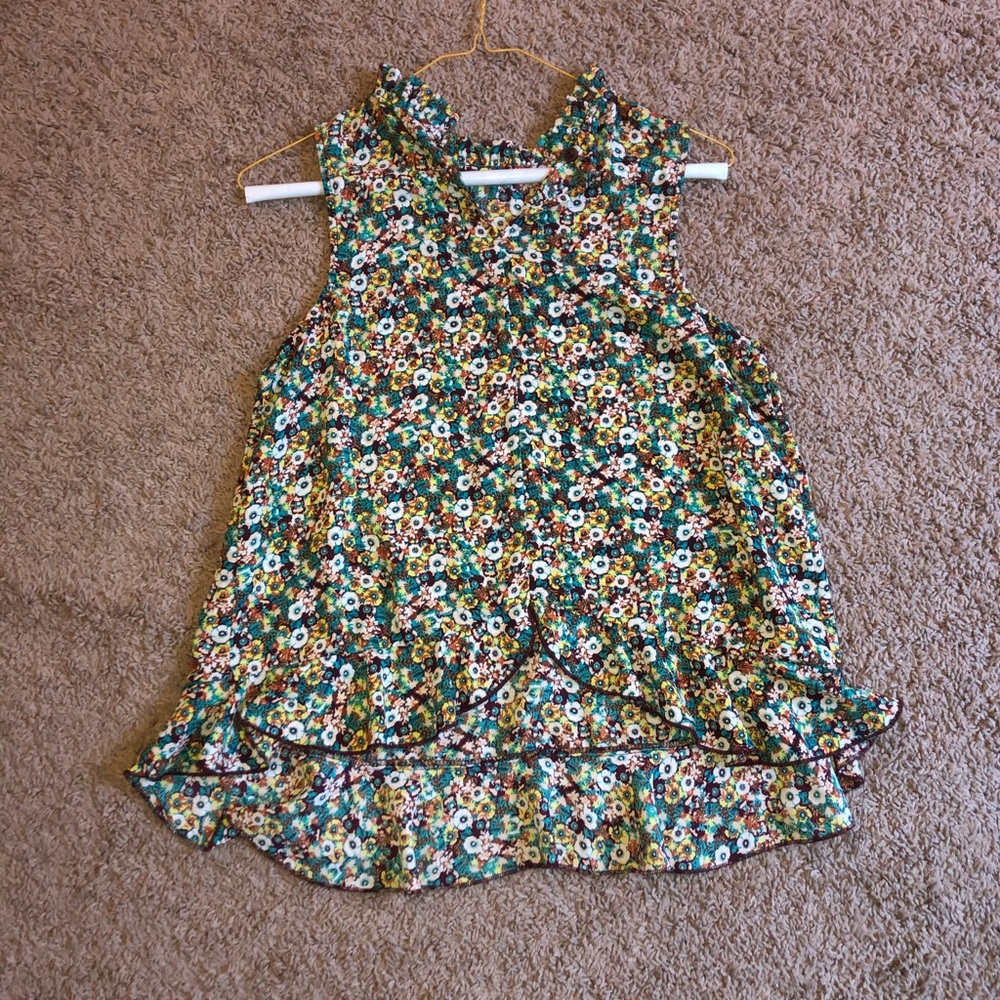 Colorful Sleeveless Blouse